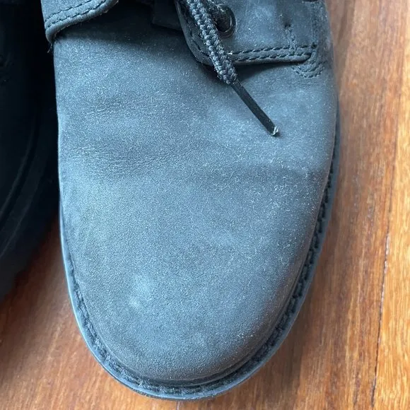Timberland Waterproof Nubuck Oxfords Storm Black Mens Leather Shoe 10