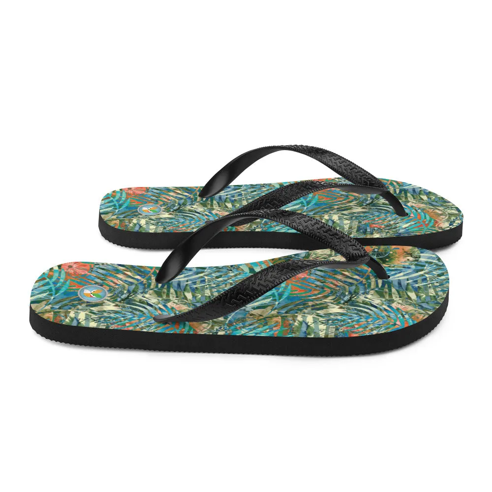 Turquoise Jungle - Flip-Flops