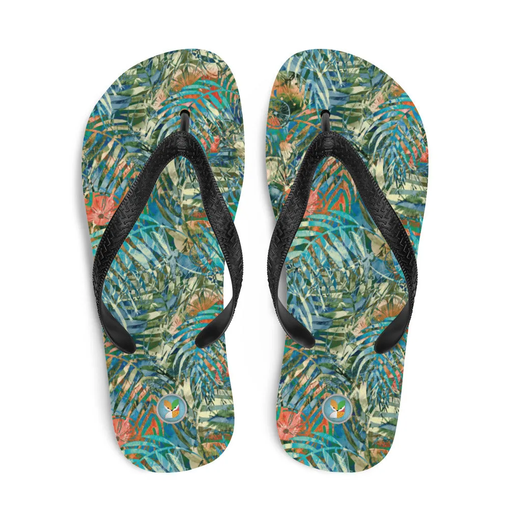 Turquoise Jungle - Flip-Flops