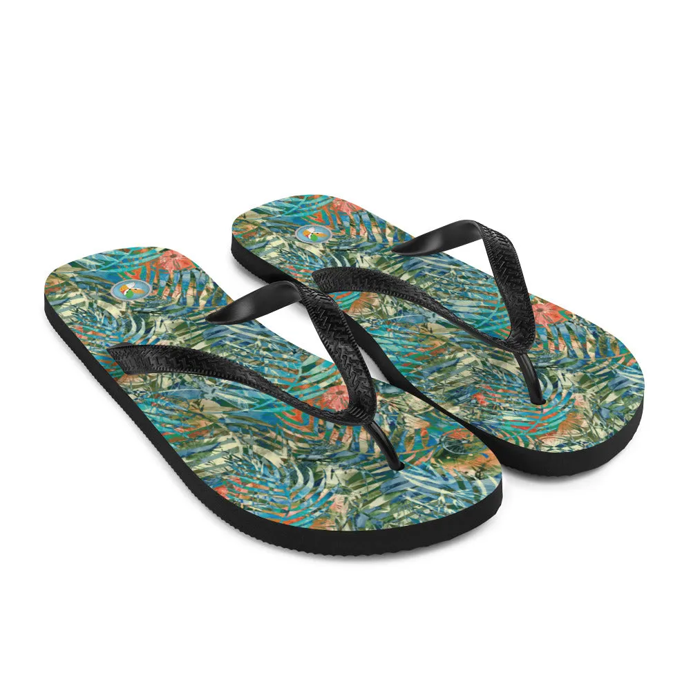 Turquoise Jungle - Flip-Flops