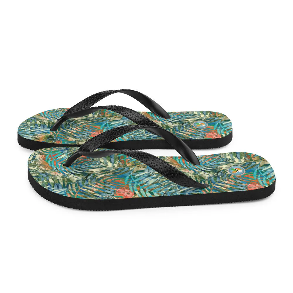 Turquoise Jungle - Flip-Flops
