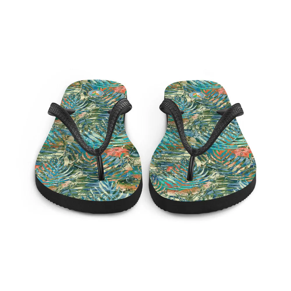 Turquoise Jungle - Flip-Flops