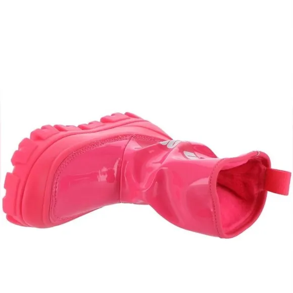 Ugg Classic Brellah Mini Boot Super Coral Pink Scrunched Kids Girls 3