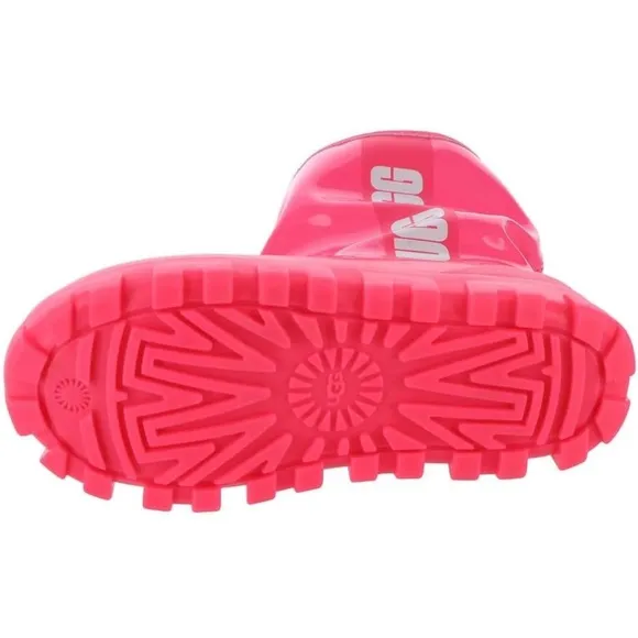 Ugg Classic Brellah Mini Boot Super Coral Pink Scrunched Kids Girls 3