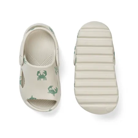 UK 5.5 Morris Aqua Blue Crab Sandals