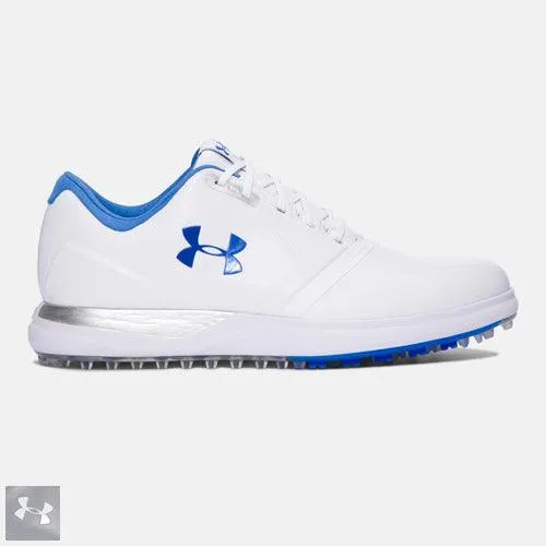 Under Armour Ladies UA Performance Spikeless Golf Shoes 8.0 Steel/Lime Fizz (#1297176-035)