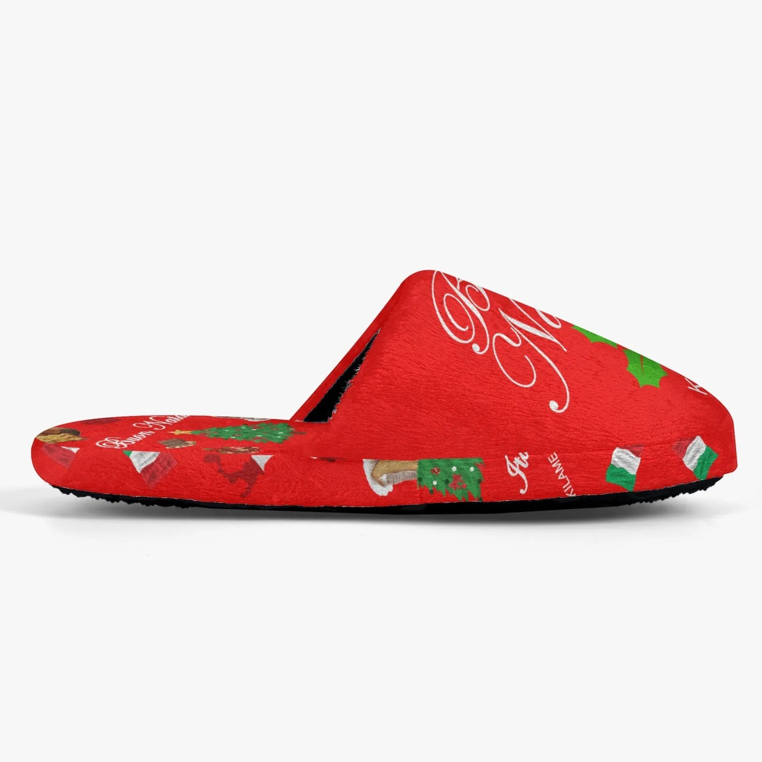 Unisex Classic Cotton Slippers 'Buon Natale'