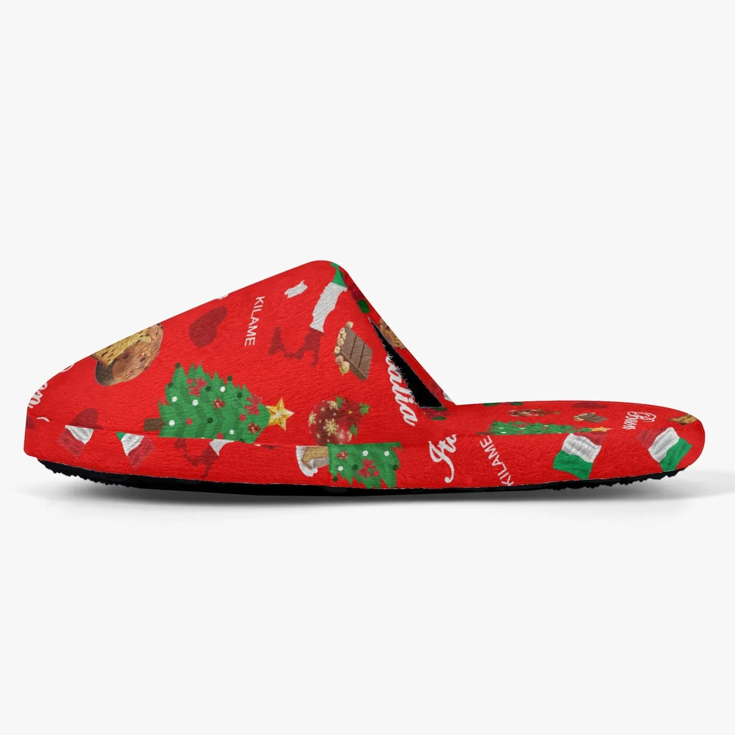 Unisex Classic Cotton Slippers 'Buon Natale'