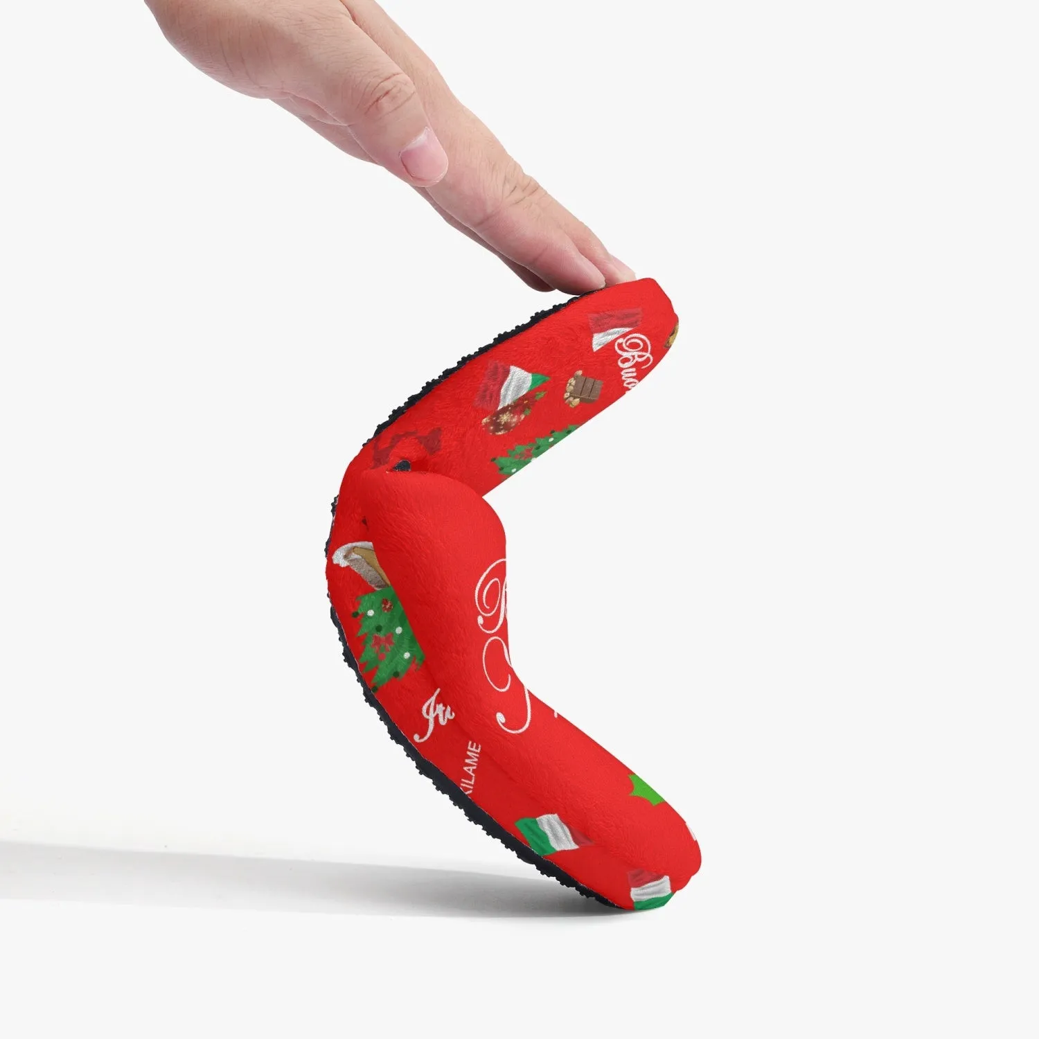 Unisex Classic Cotton Slippers 'Buon Natale'