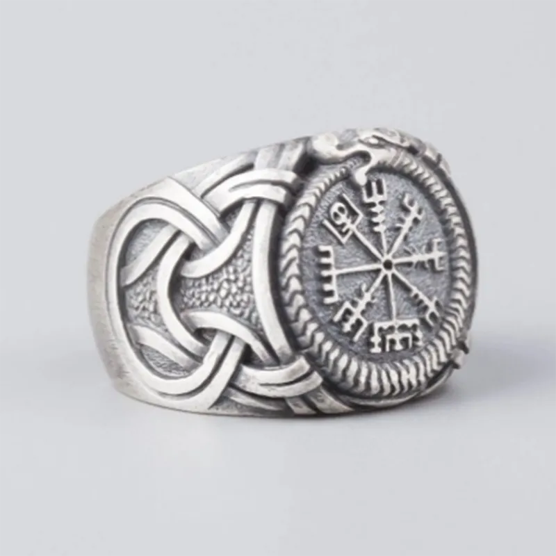 Vintage Compass Men's All-match Casual Ring