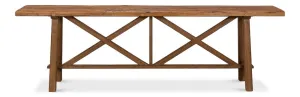 Vintage Double X Base Console Table