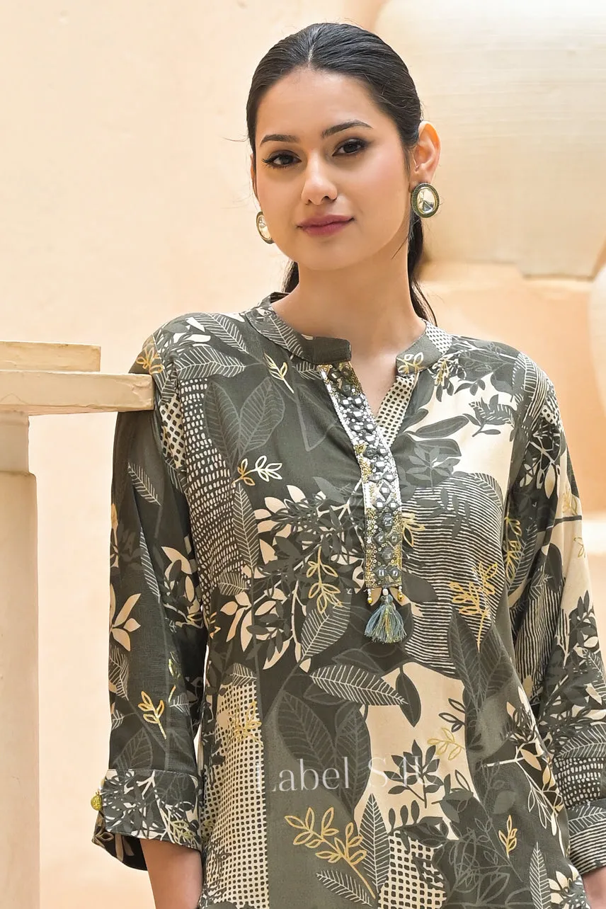 Vintage Flora-Kurti