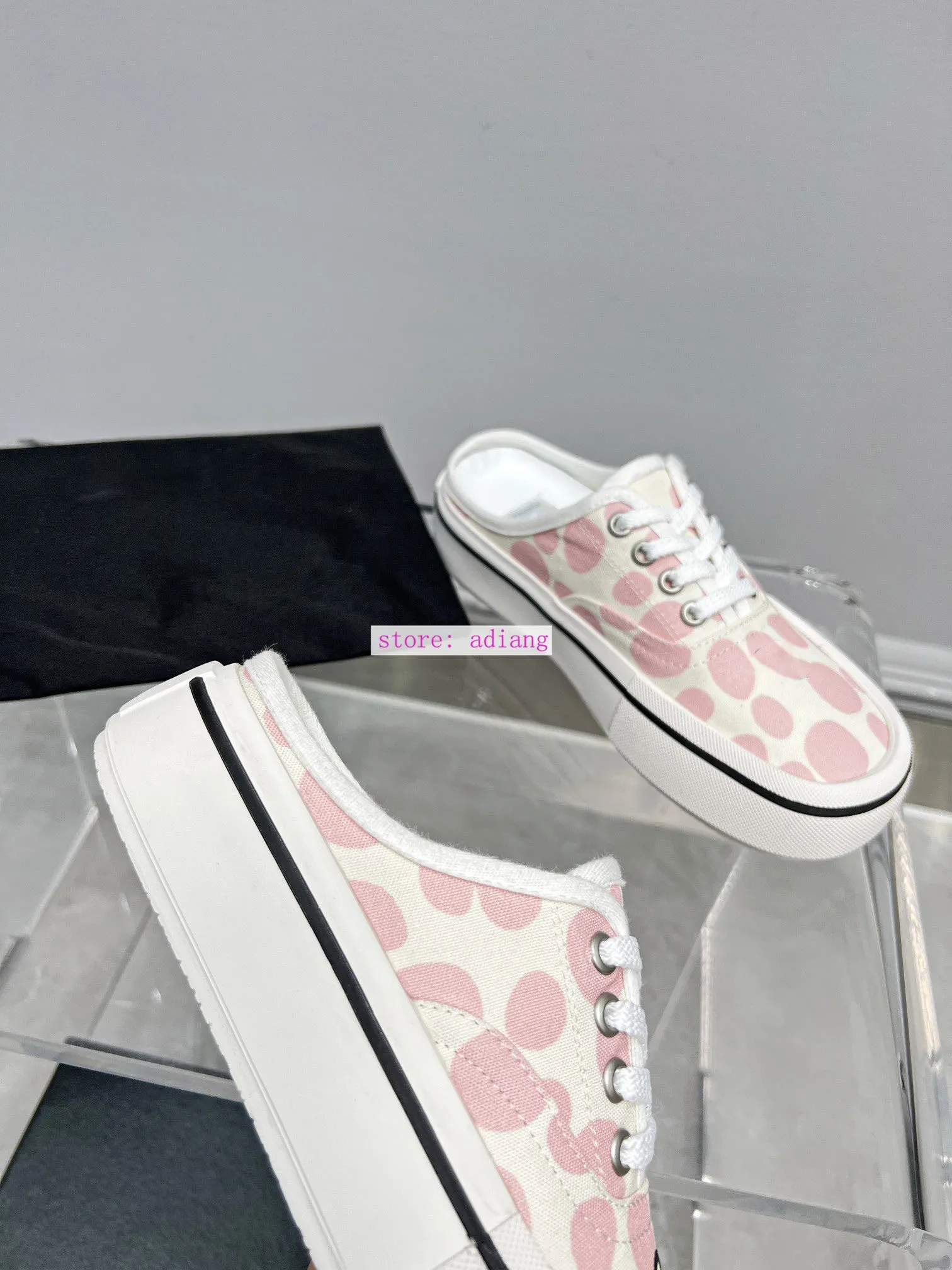 vintage lace up cute flats shoes casual shoes & mules fashion women 2023 35-40 new