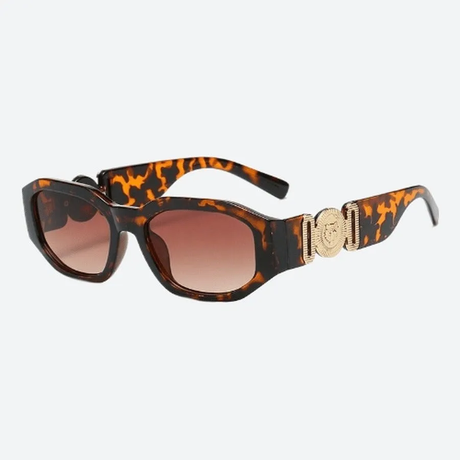 Vintage Rectangle Mirror Sunglasses