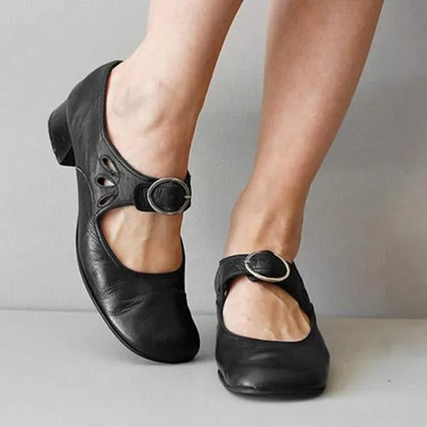 Vintage Rounded Toe Shoes | Classic Style, Durable Material, Comfortable Fit for Everyday Wear