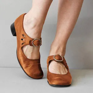 Vintage Rounded Toe Shoes | Classic Style, Durable Material, Comfortable Fit for Everyday Wear