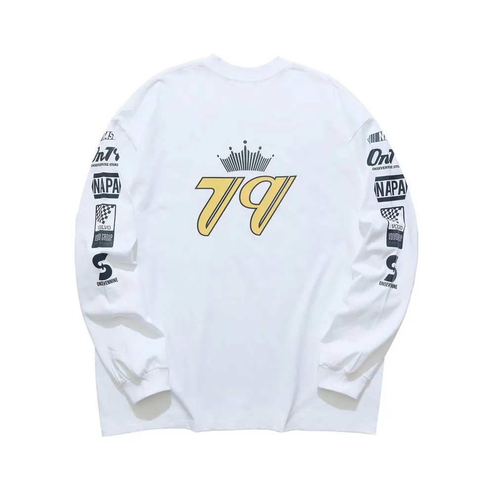 Vintage Sleeve Print Sweatshirt