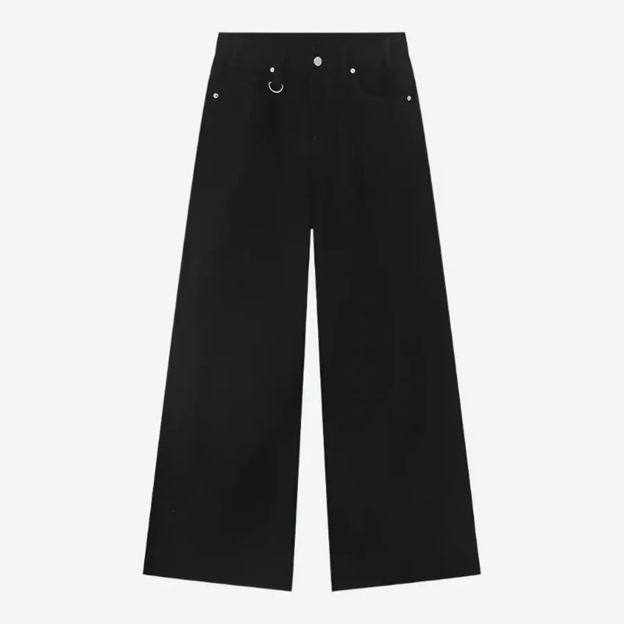 Vintage Wide-Leg High-Waist Denim Jeans