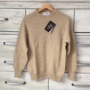VTG 80s Puritan Made in USA Wool Beige Rustic Crewneck Sweater NWT size M