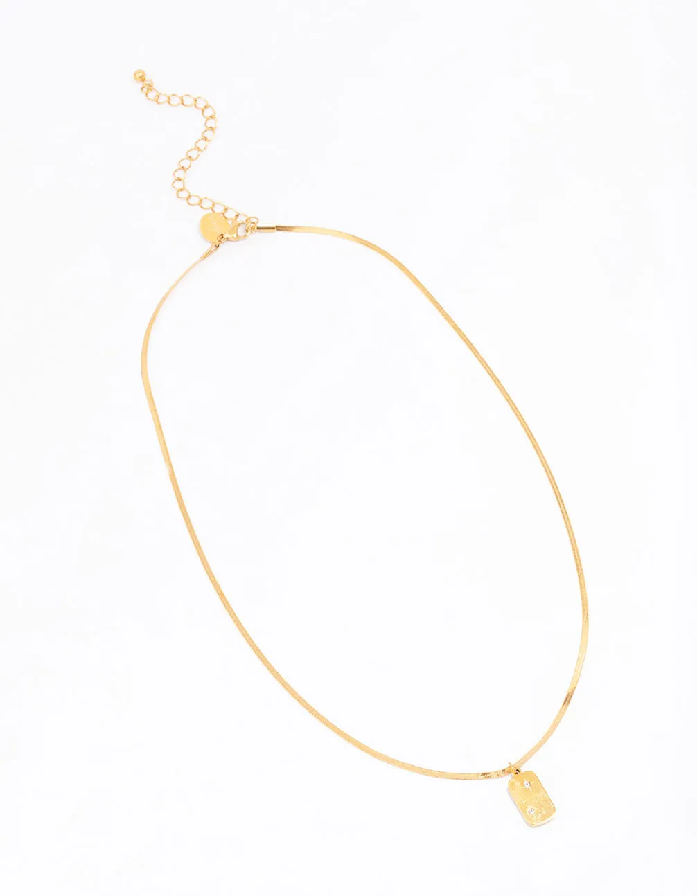 Waterproof Gold Plated Stainless Steel Stars Night Pendant Necklace