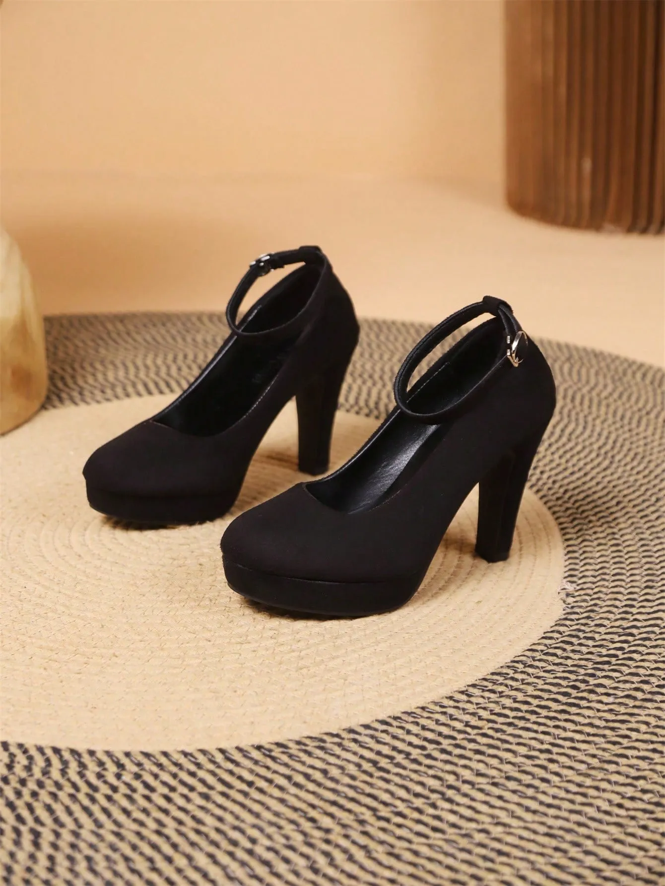 Waterproof High-heeled Shoes With Increased Height And Thick