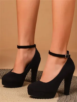 Waterproof High-heeled Shoes With Increased Height And Thick