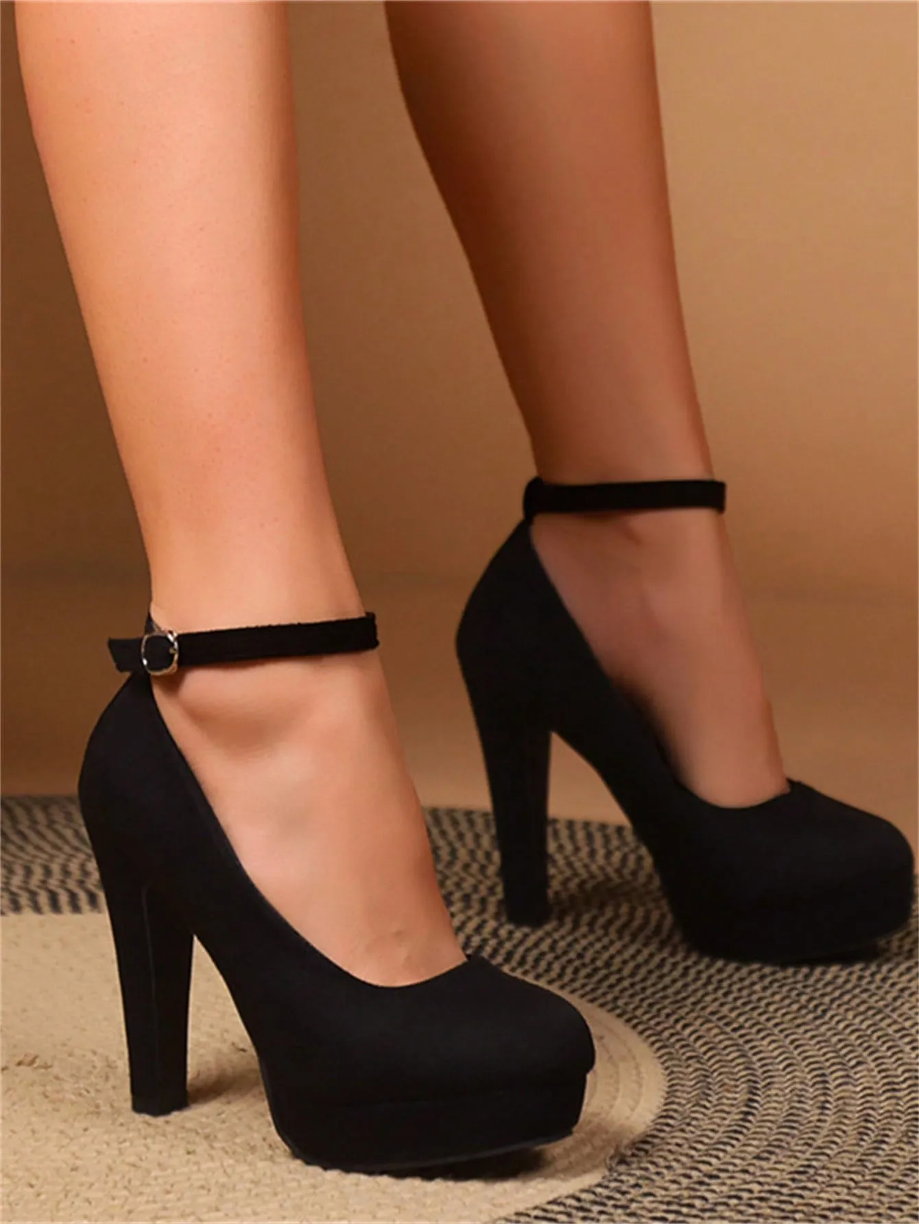 Waterproof High-heeled Shoes With Increased Height And Thick