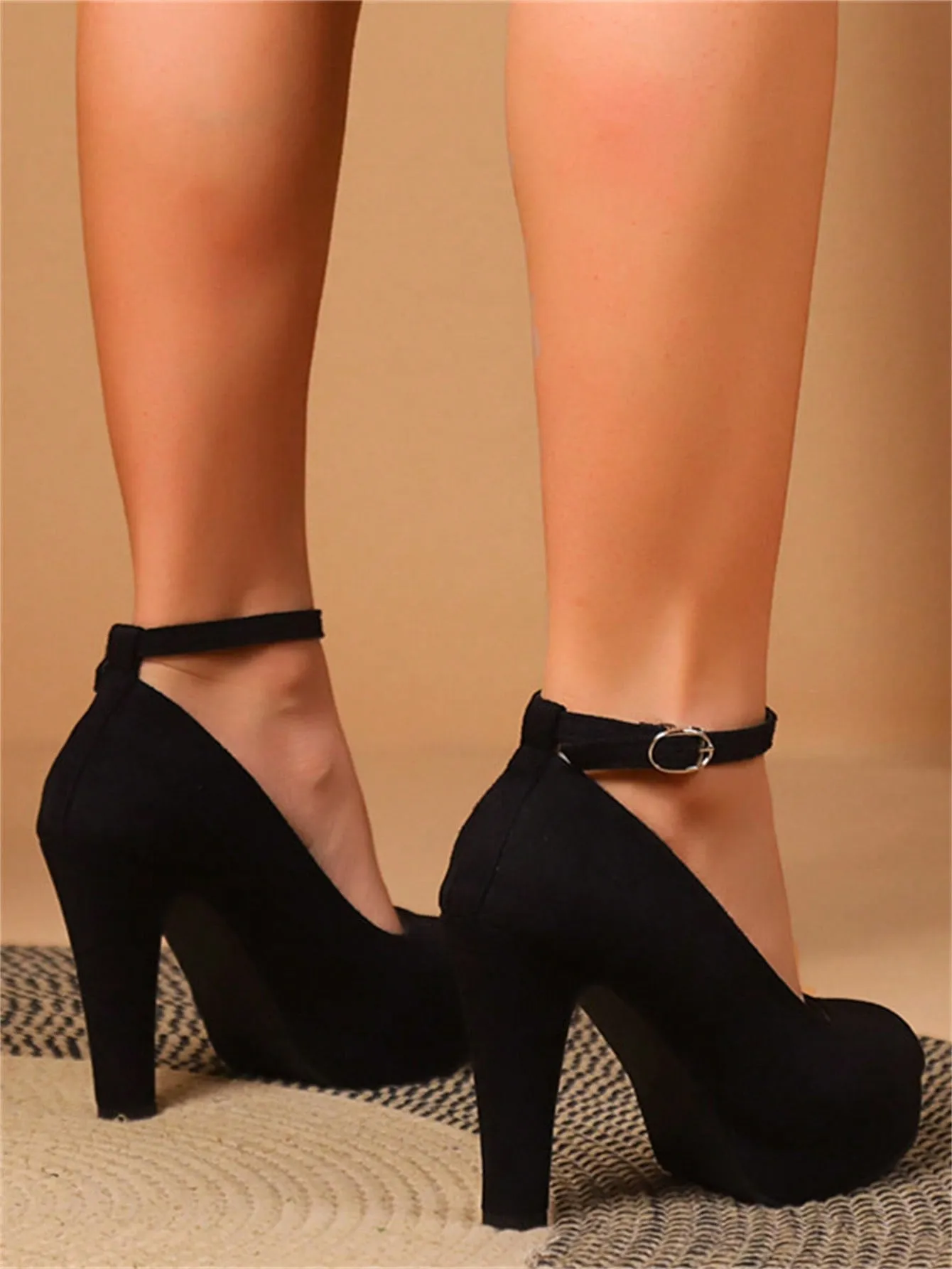 Waterproof High-heeled Shoes With Increased Height And Thick