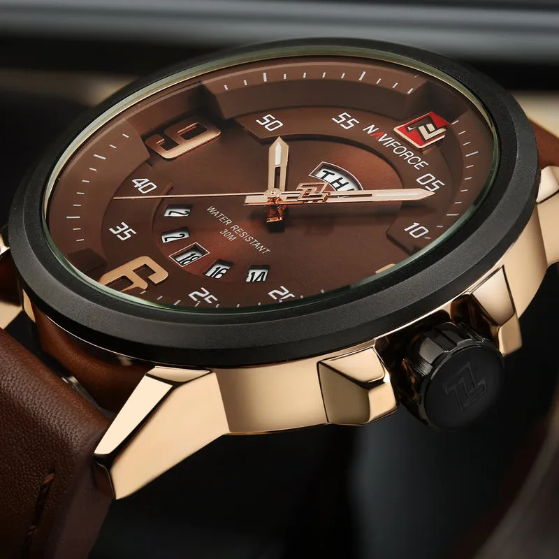 Waterproof Men Watch Casual Leather Relogio Masculino