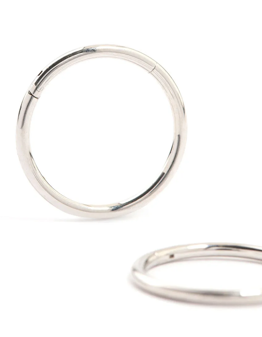 Waterproof Stainless Steel Sleeper Earrings 12 MM
