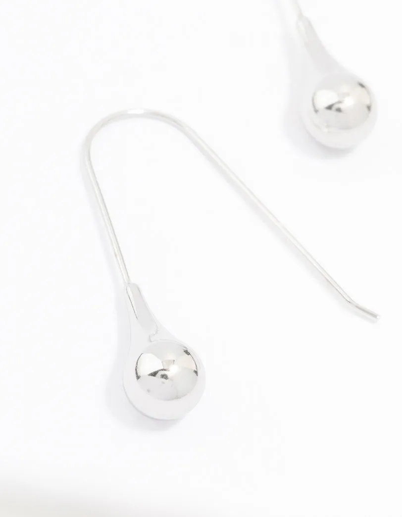 Waterproof Stainless Steel Thread Through Earrings