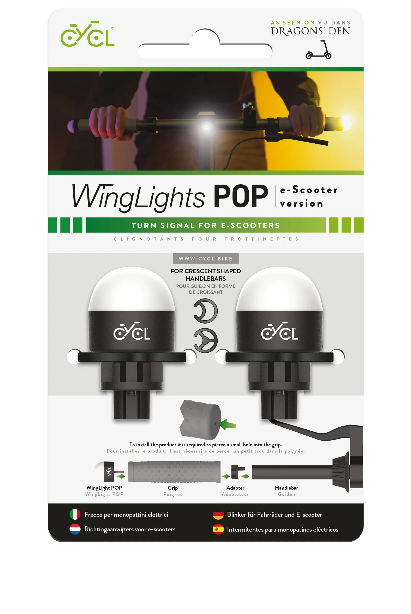 WingLights Pop for e-Scooters