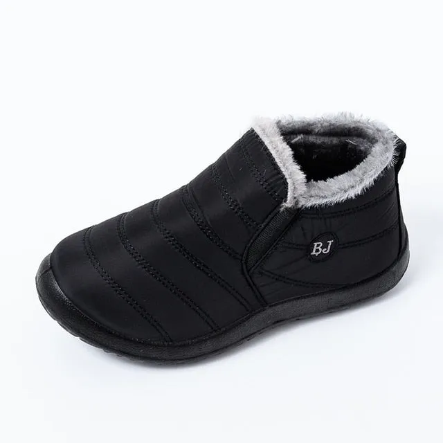 winter boots waterproof  flat Casual  Shoes Ankle Boots for Women