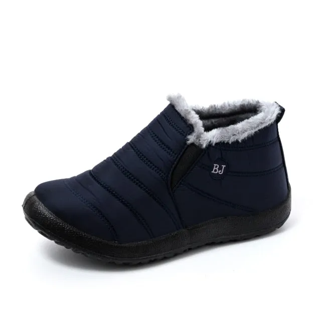 winter boots waterproof  flat Casual  Shoes Ankle Boots for Women