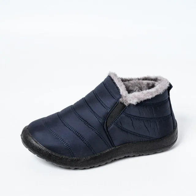 winter boots waterproof  flat Casual  Shoes Ankle Boots for Women