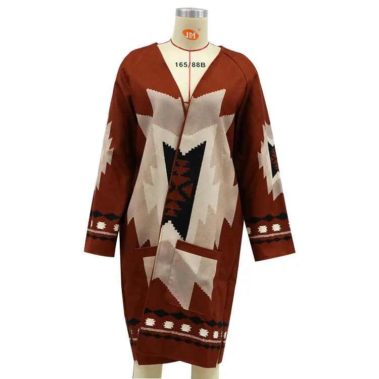 Women Coat Vintage Boho Casual