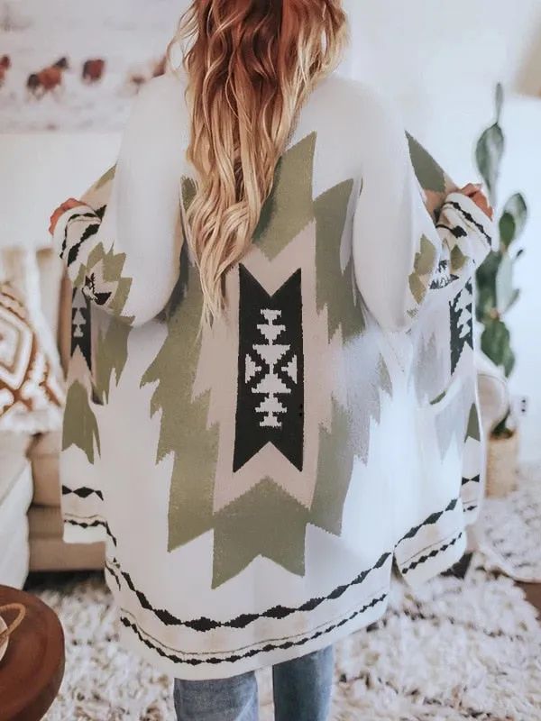 Women Coat Vintage Boho Casual