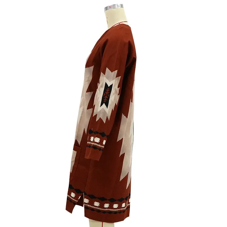 Women Coat Vintage Boho Casual
