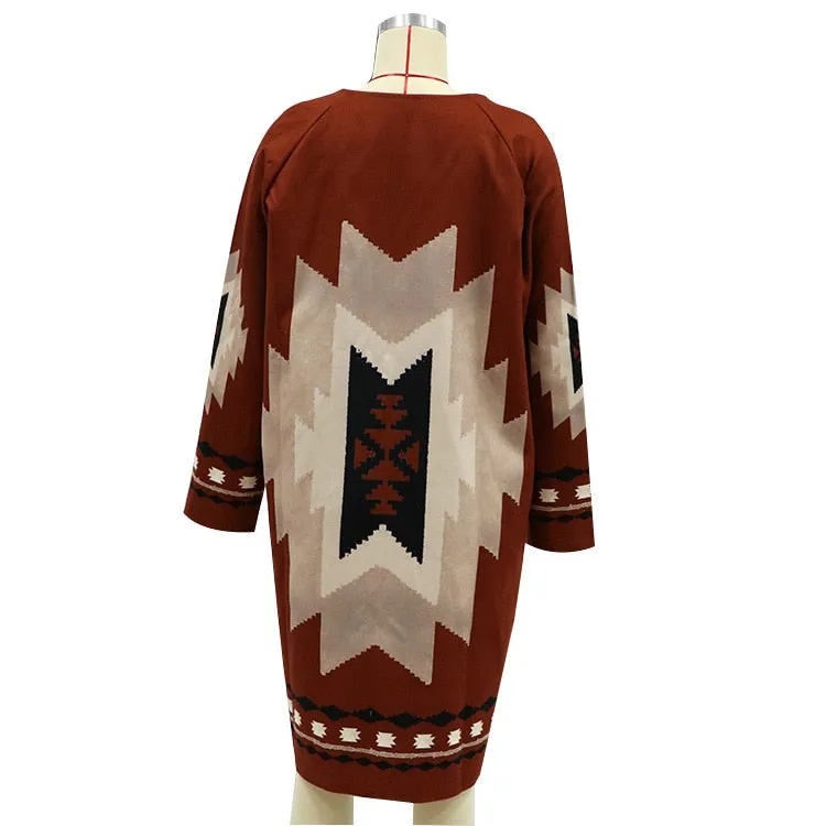 Women Coat Vintage Boho Casual