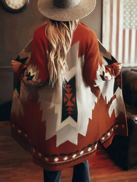Women Coat Vintage Boho Casual