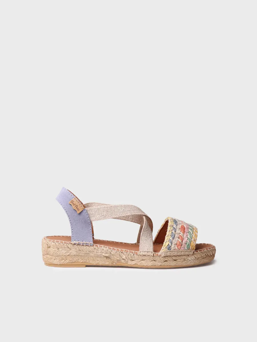 Women's espadrilles with elastic straps - EIDER-LK