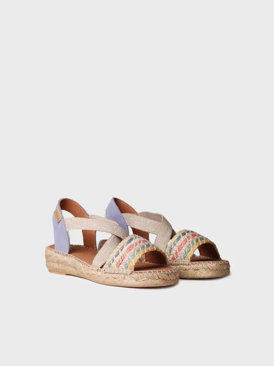 Women's espadrilles with elastic straps - EIDER-LK