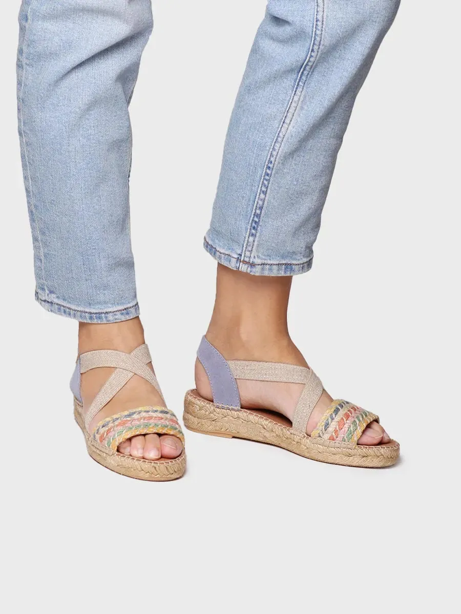 Women's espadrilles with elastic straps - EIDER-LK