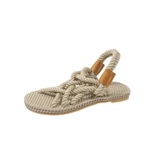 Women's Flat Espadrille Sandals for Stylish and Casual Beach Wear