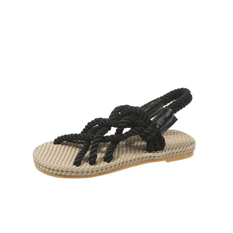 Women's Flat Espadrille Sandals for Stylish and Casual Beach Wear
