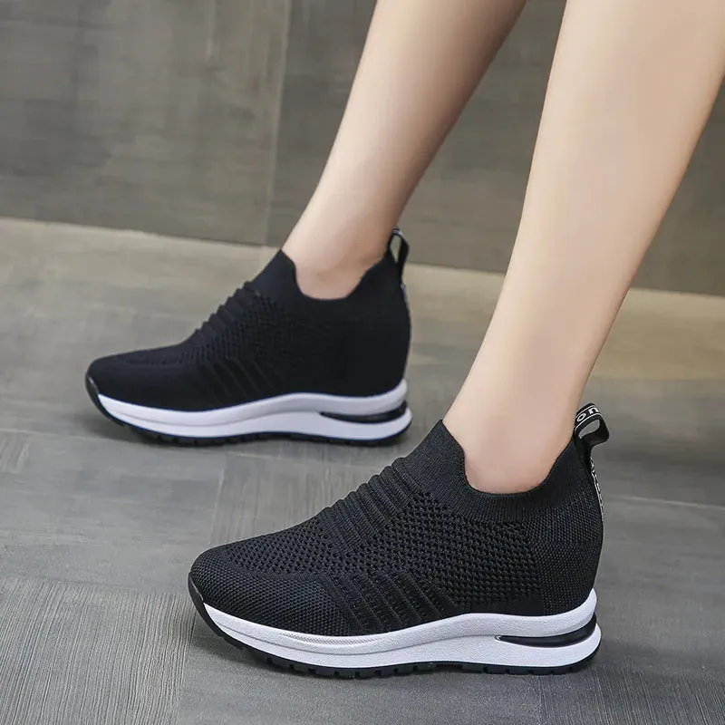Women's Hidden Heel Breathable Sneakers