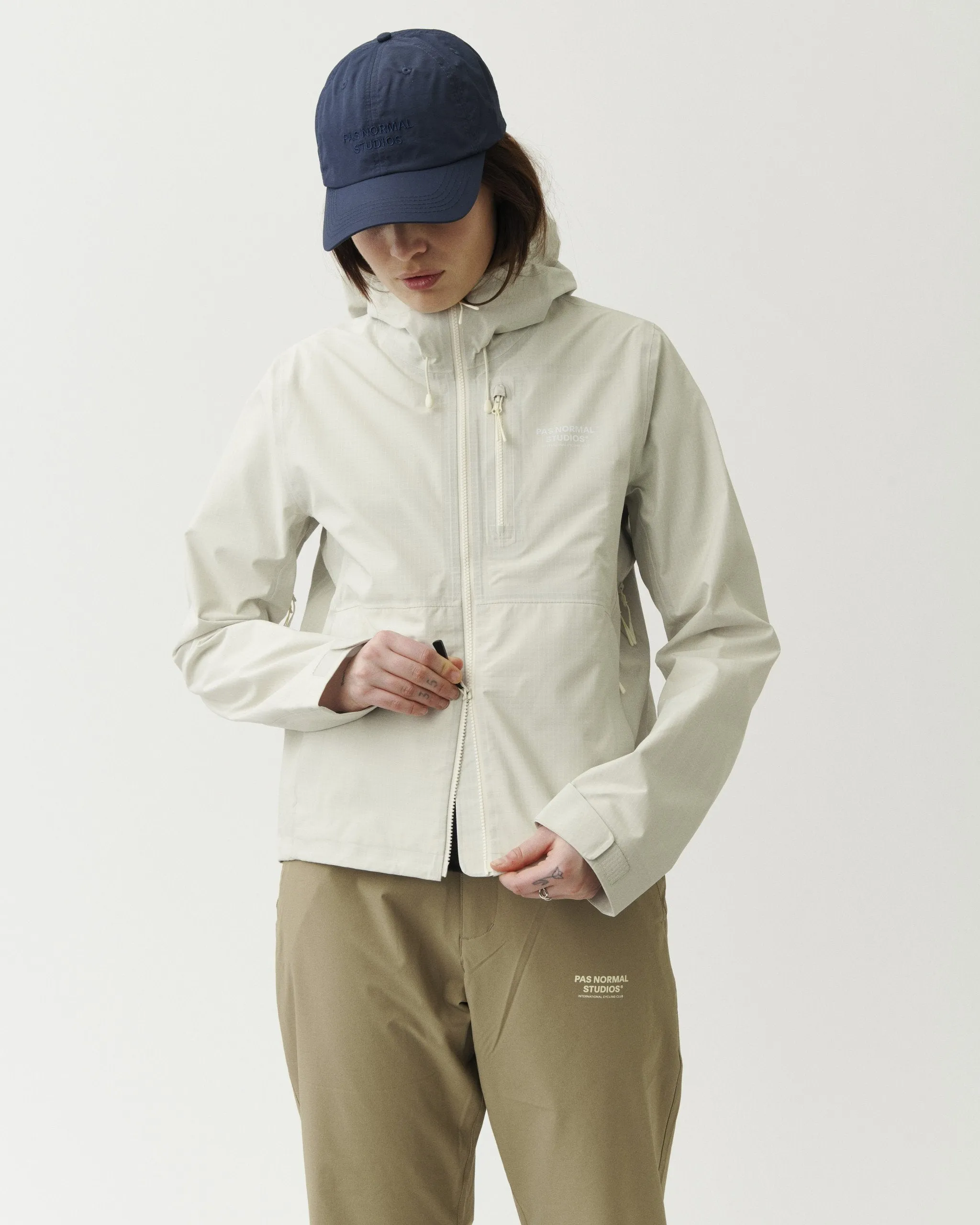 Women's Off-Race Shell Jacket - Off White