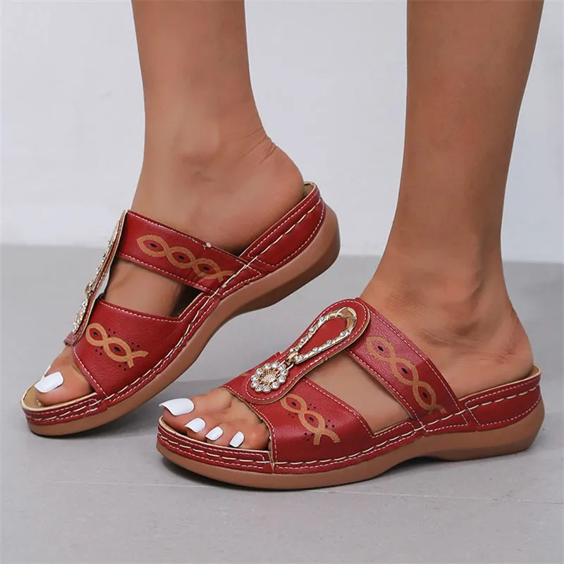 Women's Soft Comfy Thick-soled Beach Slippers for Summer