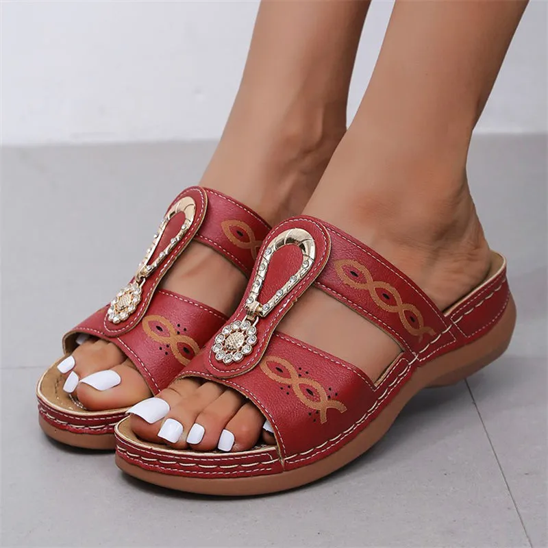 Women's Soft Comfy Thick-soled Beach Slippers for Summer
