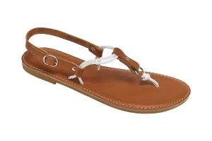 Women's T-Strap Leather Sandals